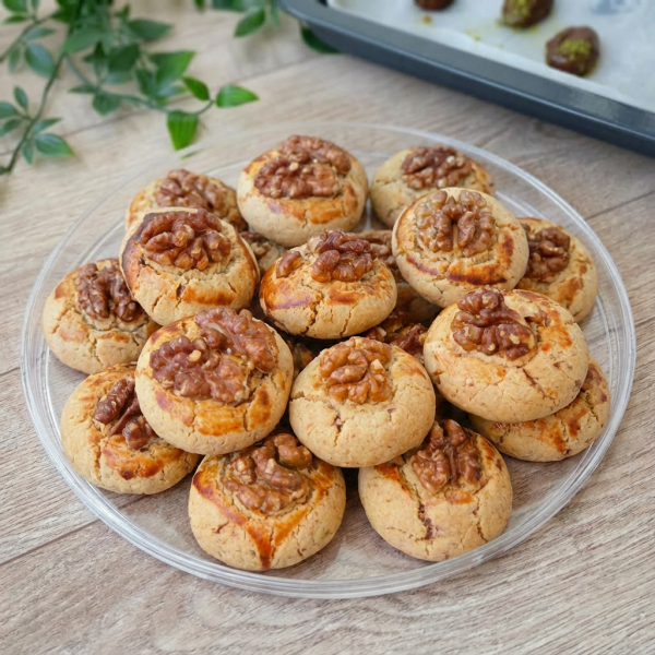 Cevizli Parça Çikolatalı Kurabiye