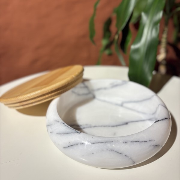 Damarlı Mermer Kase 2