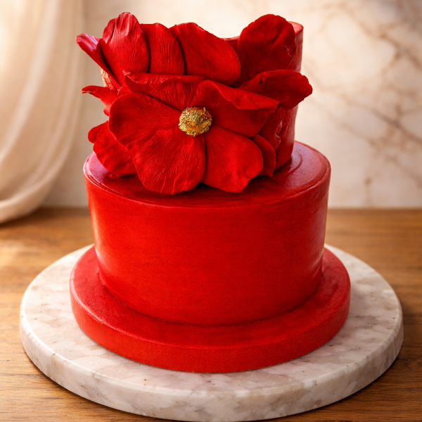 Kadife Kırmızı Çiçek